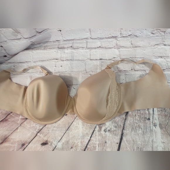 Soma Vanishing Lace Trim Perfect Coverage Bra Beige 40DDD - Picture 13 of 13